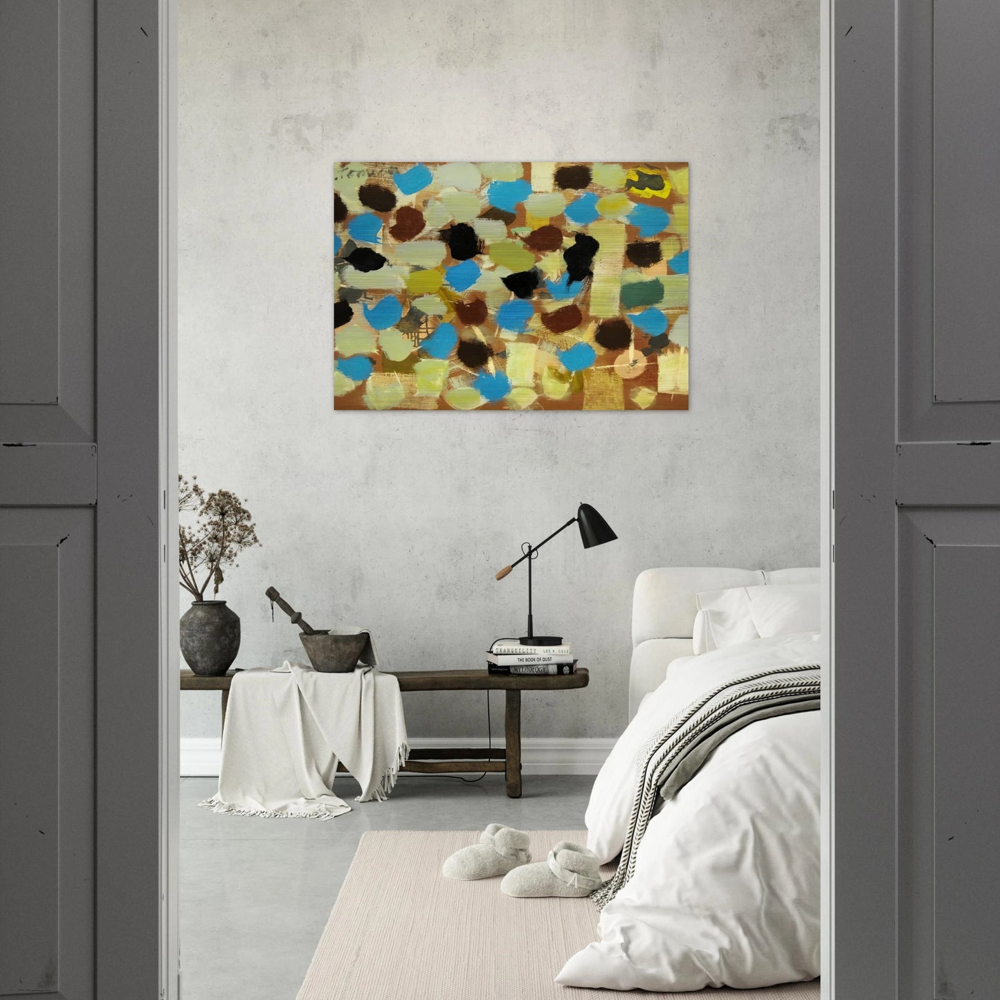 Number 7 - 1953 - Bradley Walker Tomlin Brushed Aluminum Print - 70x100 cm / 28x40 inches | Bradley Walker Tomlin Aluminum Print | Bradley Walker Tomlin Prints