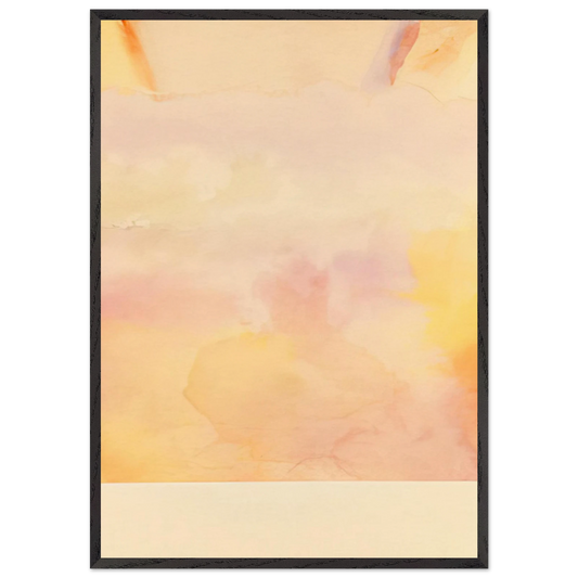 Pale Dunes - 1970 - Ronnie Landfield 70x100 cm / 28x40 inches Framed Art Print – Black Wooden Frame