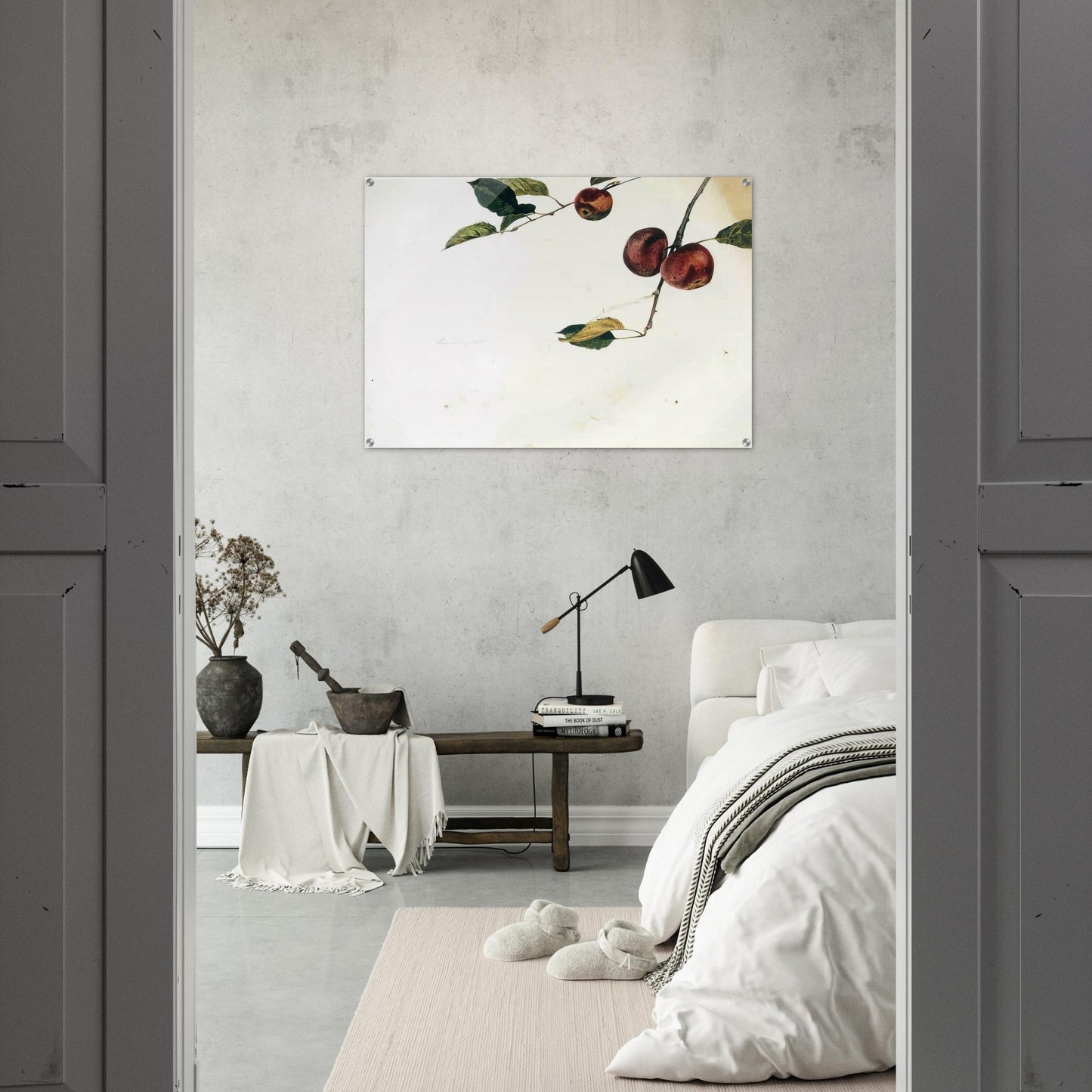 APPLES ON A BOUGH STUDY BEFORE PICKING - Andrew Wyeth Acrylic Print - 70x100 cm / 28x40″ inches