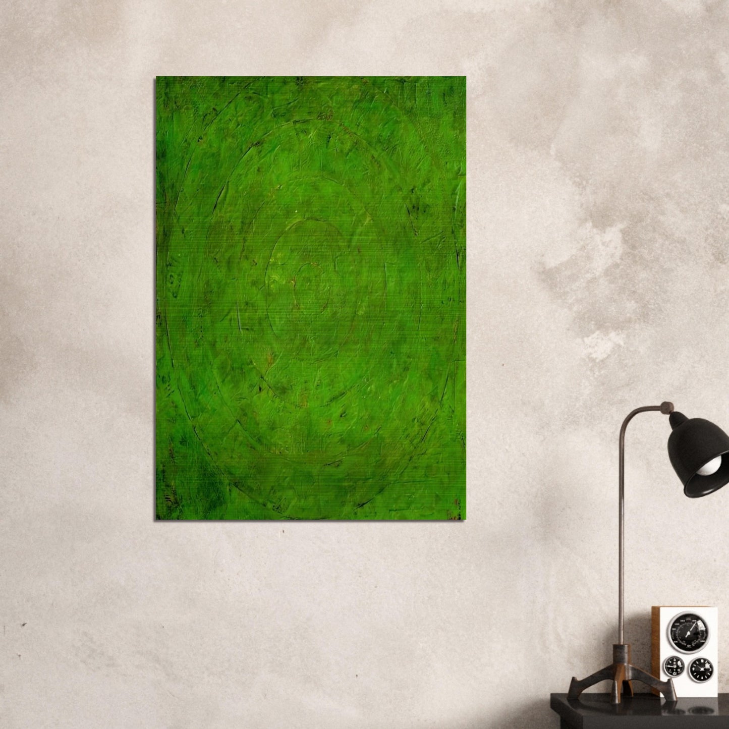 GREEN TARGET - Jasper Johns Brushed Aluminum Print - 70x100 cm / 28x40 inches | Jasper Johns Aluminum Print | Jasper Johns Prints