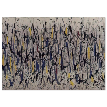 SUMMERTIME NUMBER 9A 1948 - Jackson Pollock Brushed Aluminum Print - 70x100 cm / 28x40 inches | Jackson Pollock Aluminum Print | Jackson Pollock Prints