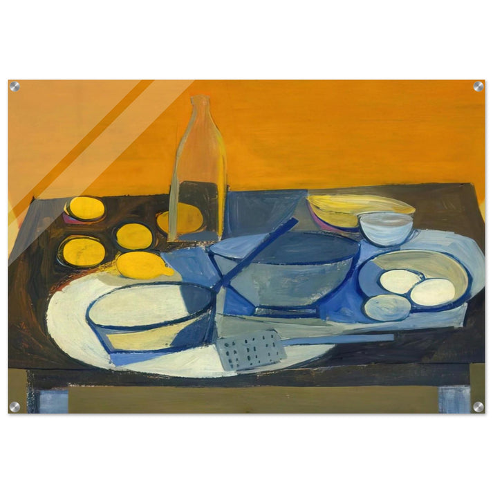 Kitchen Still Life - 1948 - William Scott Acrylic Print - 70x100 cm / 28x40″ inches | William Scott Wall Art | William Scott Prints