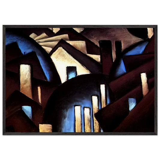 Nature Symbolized or Reefs - 1924 - Arthur Dove 70x100 cm / 28x40 inches Framed Art Print – Black Wooden Frame