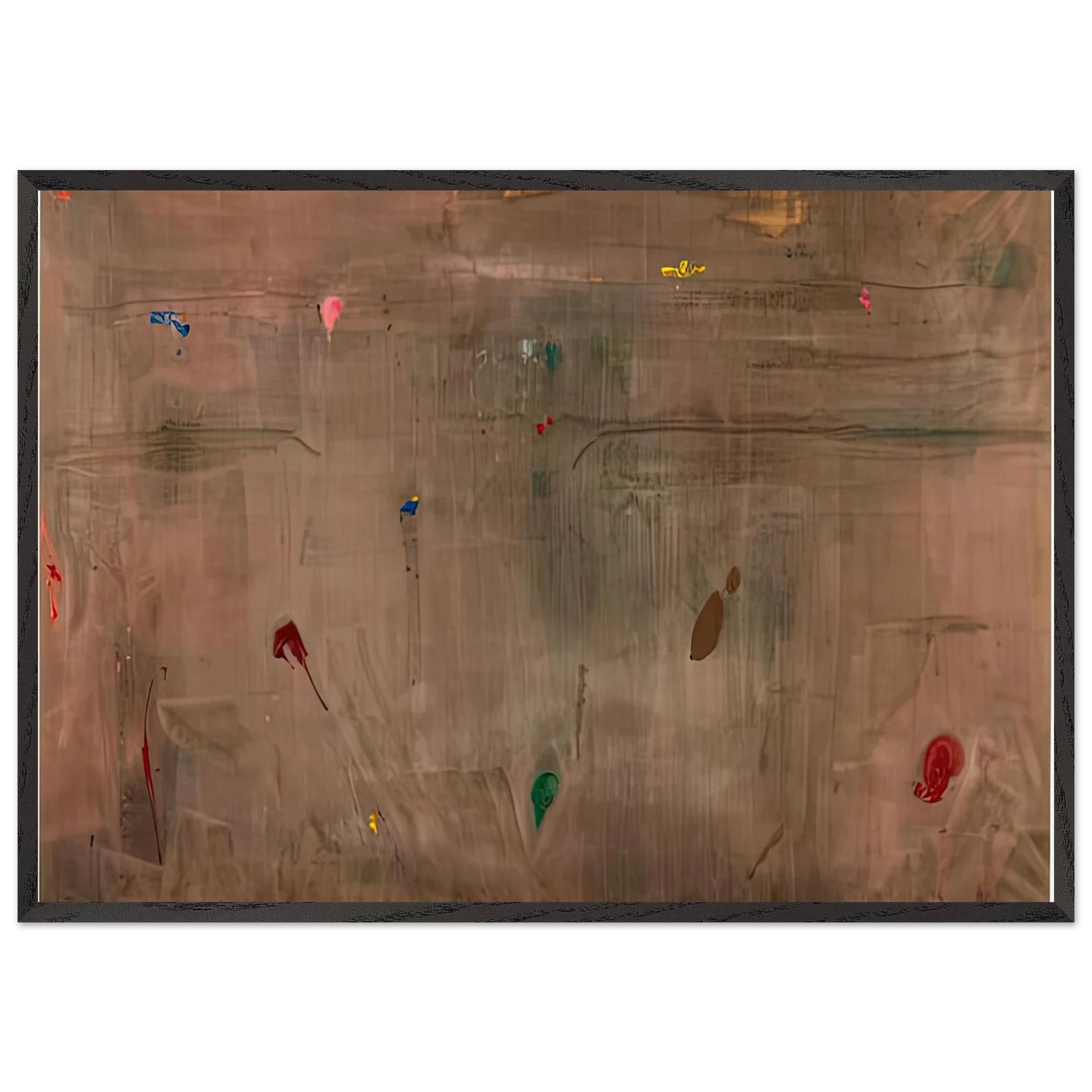 Cathedral 1982- - Helen Frankenthaler 70x100 cm / 28x40 inches Framed Art Print – Black Wooden Frame