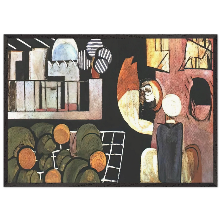 THE MORACCANS 1916 - Henri Matisse 70x100 cm / 28x40 inches Framed Art Print – Black Wooden Frame