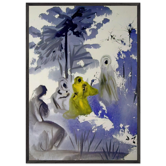 FAMILIA RUTH MOABITIDIS 1964 - Salvador Dali 70x100 cm / 28x40 inches Framed Art Print – Black Wooden Frame
