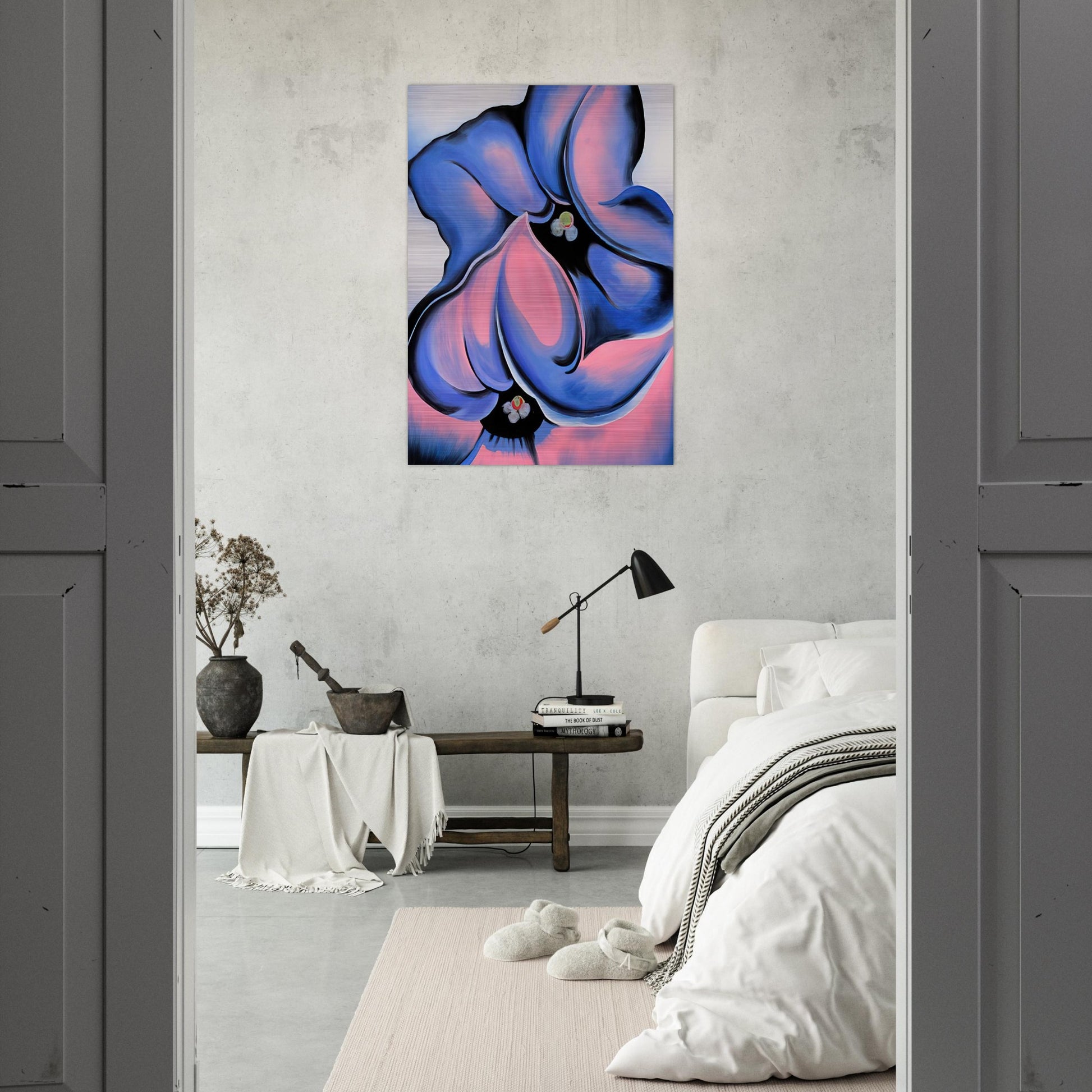 Purple Petunia - Georgia O'Keeffe Brushed Aluminum Print - 70x100 cm / 28x40 inches | Georgia O'Keeffe Aluminum Print | Georgia O'Keeffe Prints