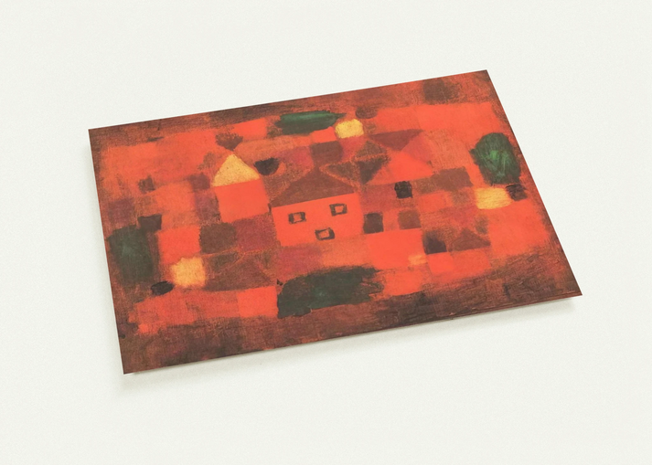 LANDSCAPE WITH SUNSET 1923 By Paul Klee Pack of 10 Post Cards | Paul Klee Post Cards | A6 (10.5 x 14.8 cm) - 4.1 x 5.8 inches