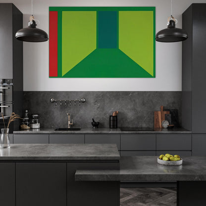 Corridor - 1960 - Karl Benjamin Art Prints - 100x150 cm / 40x60″ inches | Karl Benjamin Poster | Karl Benjamin Prints