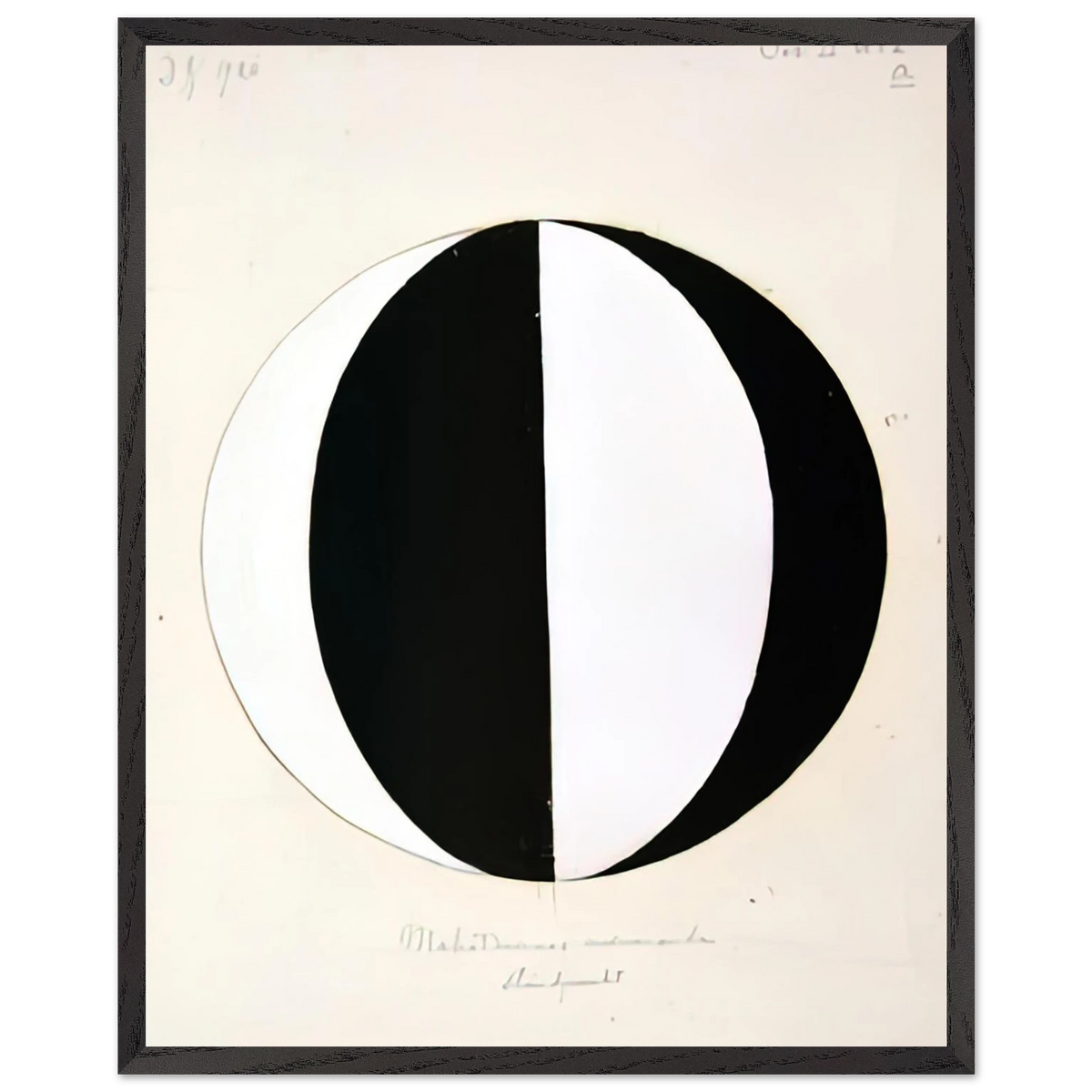Hilma af Klint - THE MAHATMAS PRESENT STANDING POINT SERIES II NO 2A 1920 Wall art - 30x45 cm / 12x18 inches - Fine Art Poster-canvas - -