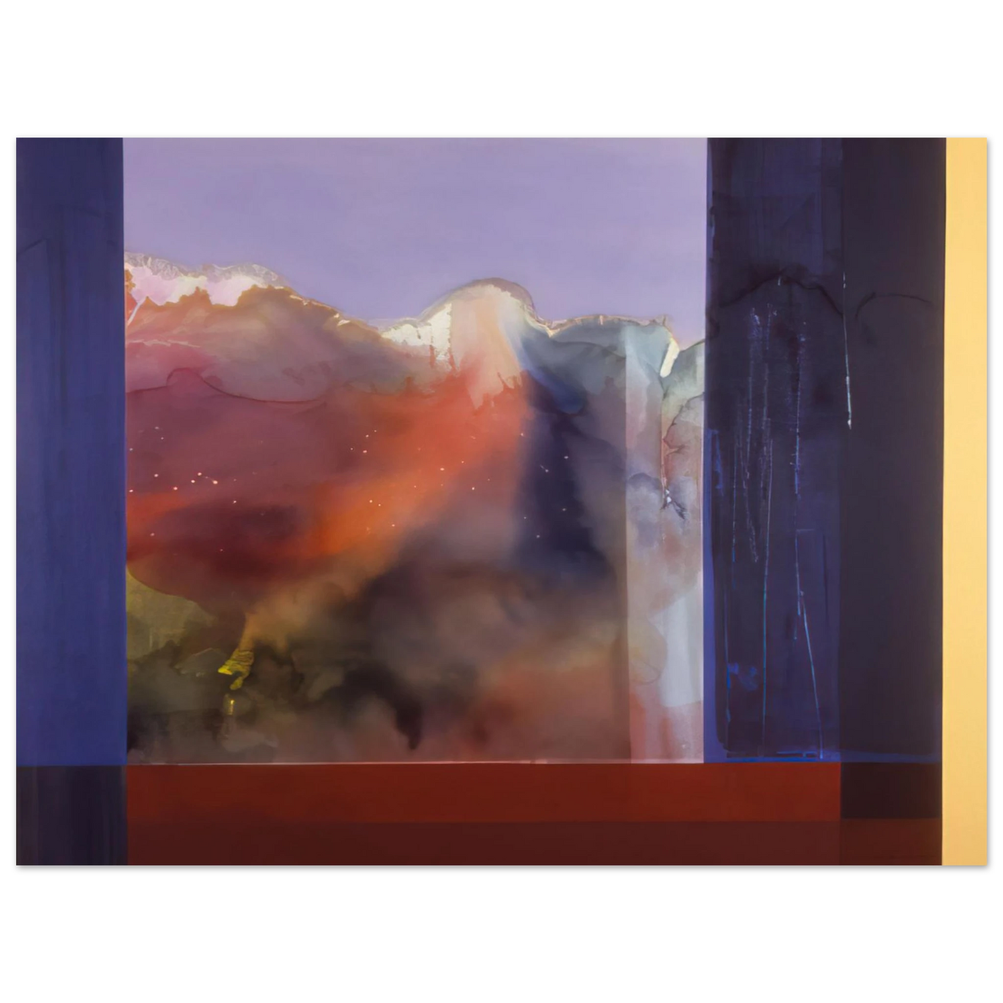 Ronnie Landfield - Sixteenth Century - 1985  75x100 cm / 30x40inches Fine Art Poster