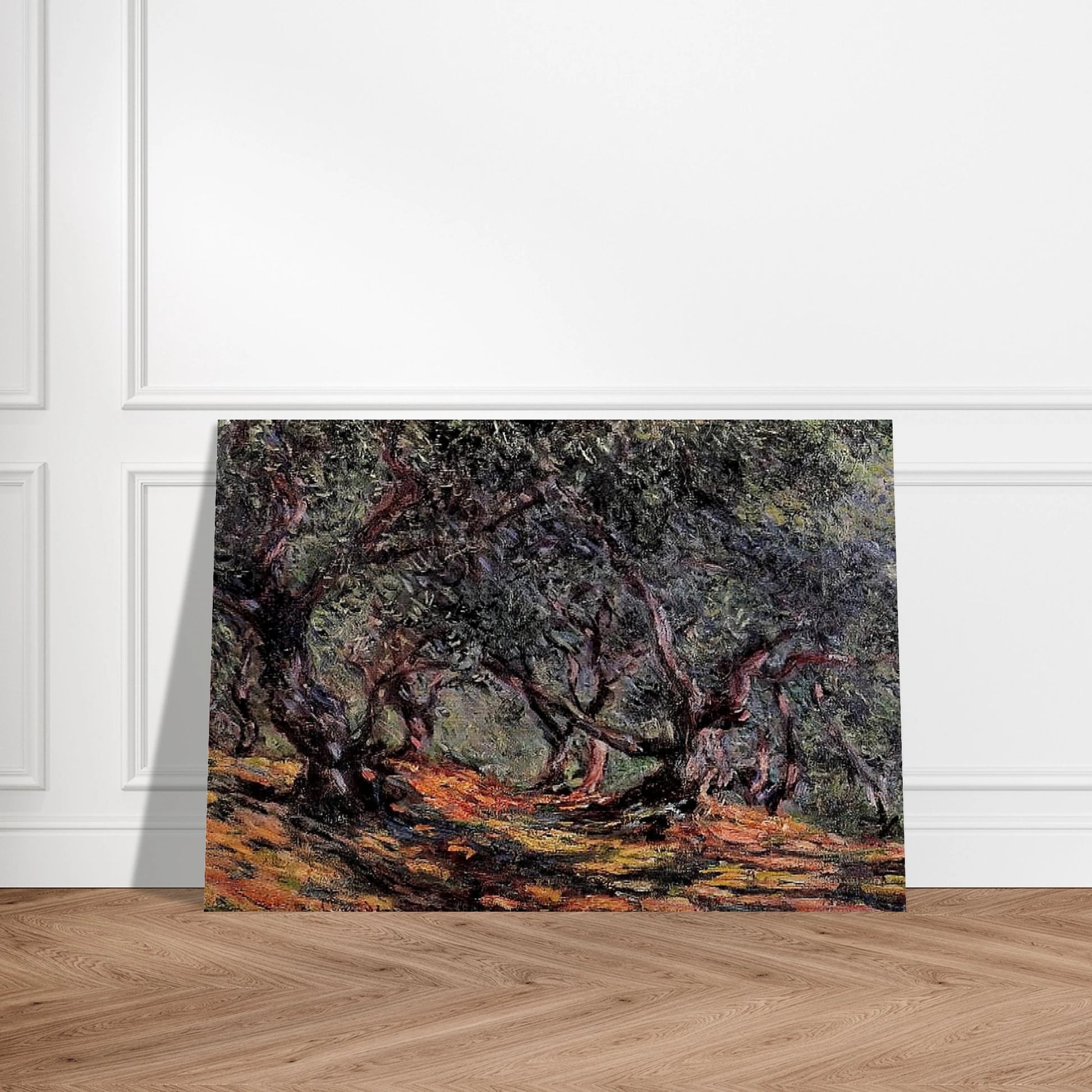 Olive Trees in Bordigher - claude monet Brushed Aluminum Print - 70x100 cm / 28x40 inches | claude monet Aluminum Print | claude monet Prints
