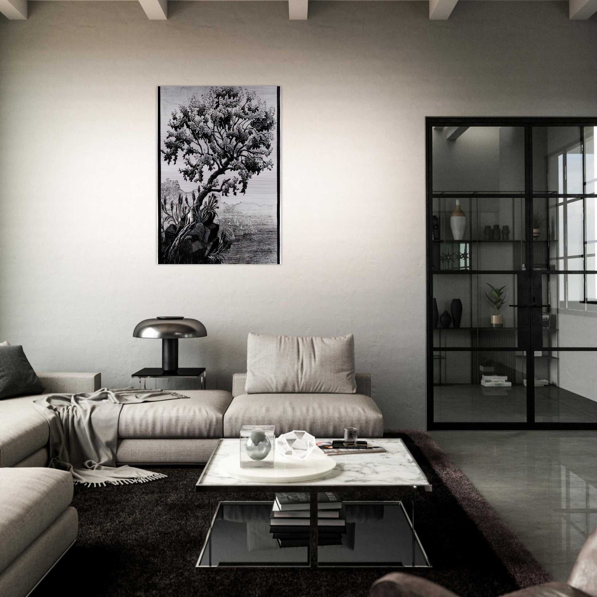 ESCHER (14) - MC Escher Brushed Aluminum Print - 70x100 cm / 28x40 inches | MC Escher Aluminum Print | MC Escher Prints