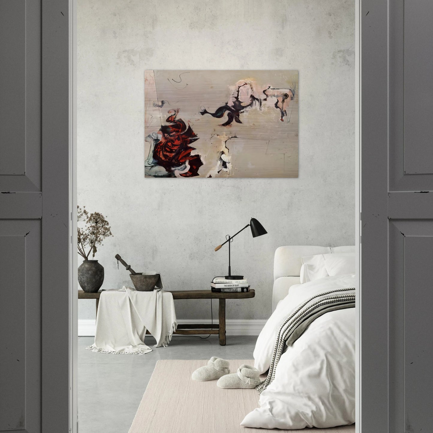 Untitled - 1959 - Hassel Smith Brushed Aluminum Print - 70x100 cm / 28x40 inches | Hassel Smith Aluminum Print | Hassel Smith Prints