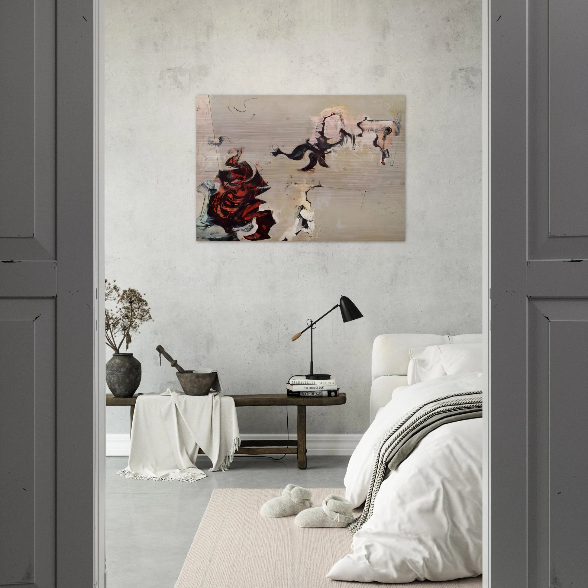 Untitled - 1959 - Hassel Smith Brushed Aluminum Print - 70x100 cm / 28x40 inches | Hassel Smith Aluminum Print | Hassel Smith Prints