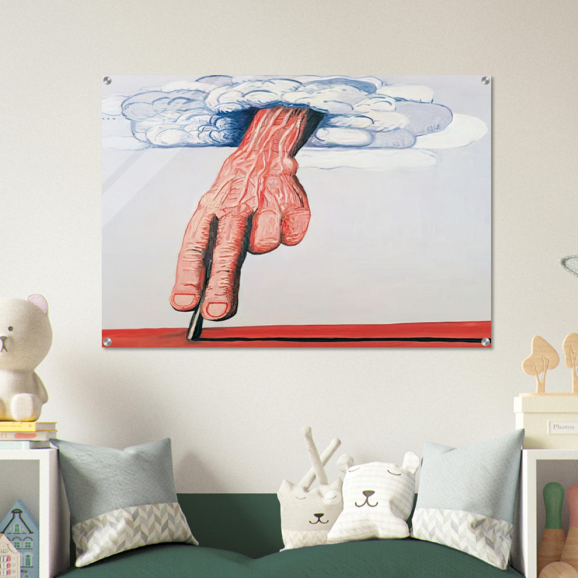 LINE - Philip Guston Acrylic Print - 70x100 cm / 28x40″ inches | Philip Guston Wall Art | Philip Guston Prints