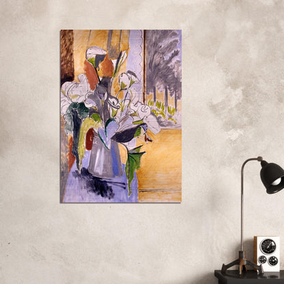 BOUQUET OF FLOWERS ON A VERANDA 1912 - Henri Matisse Brushed Aluminum Print - 70x100 cm / 28x40 inches | Henri Matisse Aluminum Print | Henri Matisse Prints