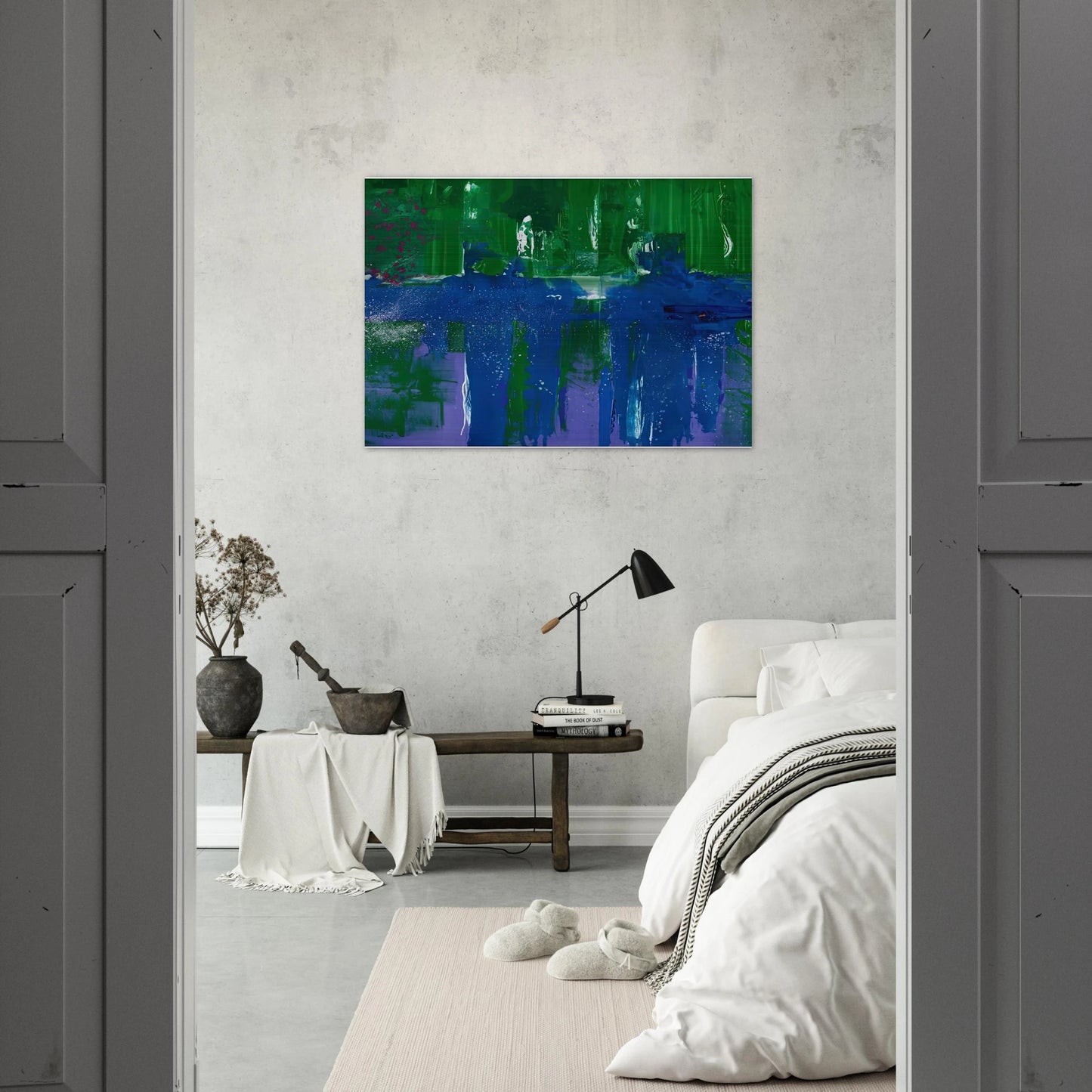 Grotto, 1990- - Helen Frankenthaler Brushed Aluminum Print - 70x100 cm / 28x40 inches | Helen Frankenthaler Aluminum Print | Helen Frankenthaler Prints