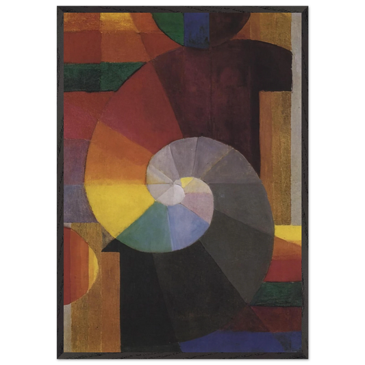 The Meeting - Johannes Itten 70x100 cm / 28x40 inches Framed Art Print – Black Wooden Frame