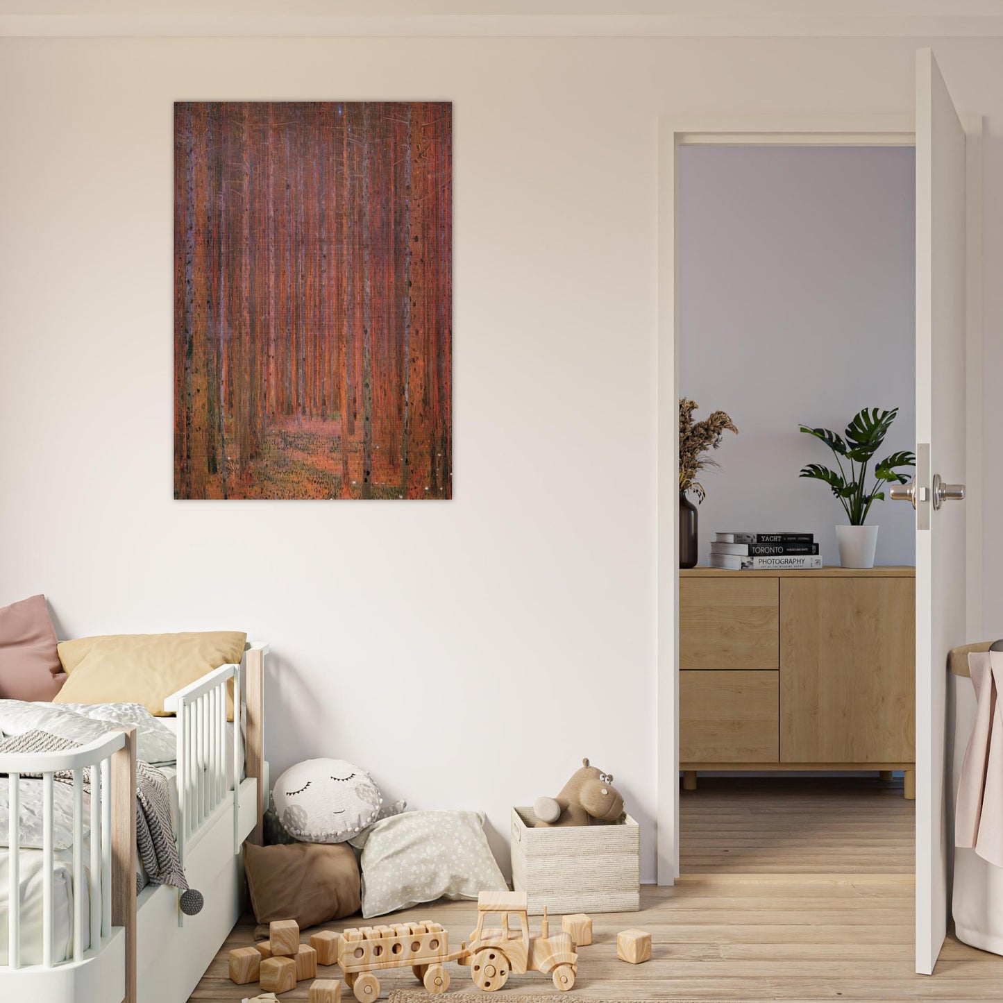 FIR FOREST I - Gustav Klimt Brushed Aluminum Print - 70x100 cm / 28x40 inches | Gustav Klimt Aluminum Print | Gustav Klimt Prints