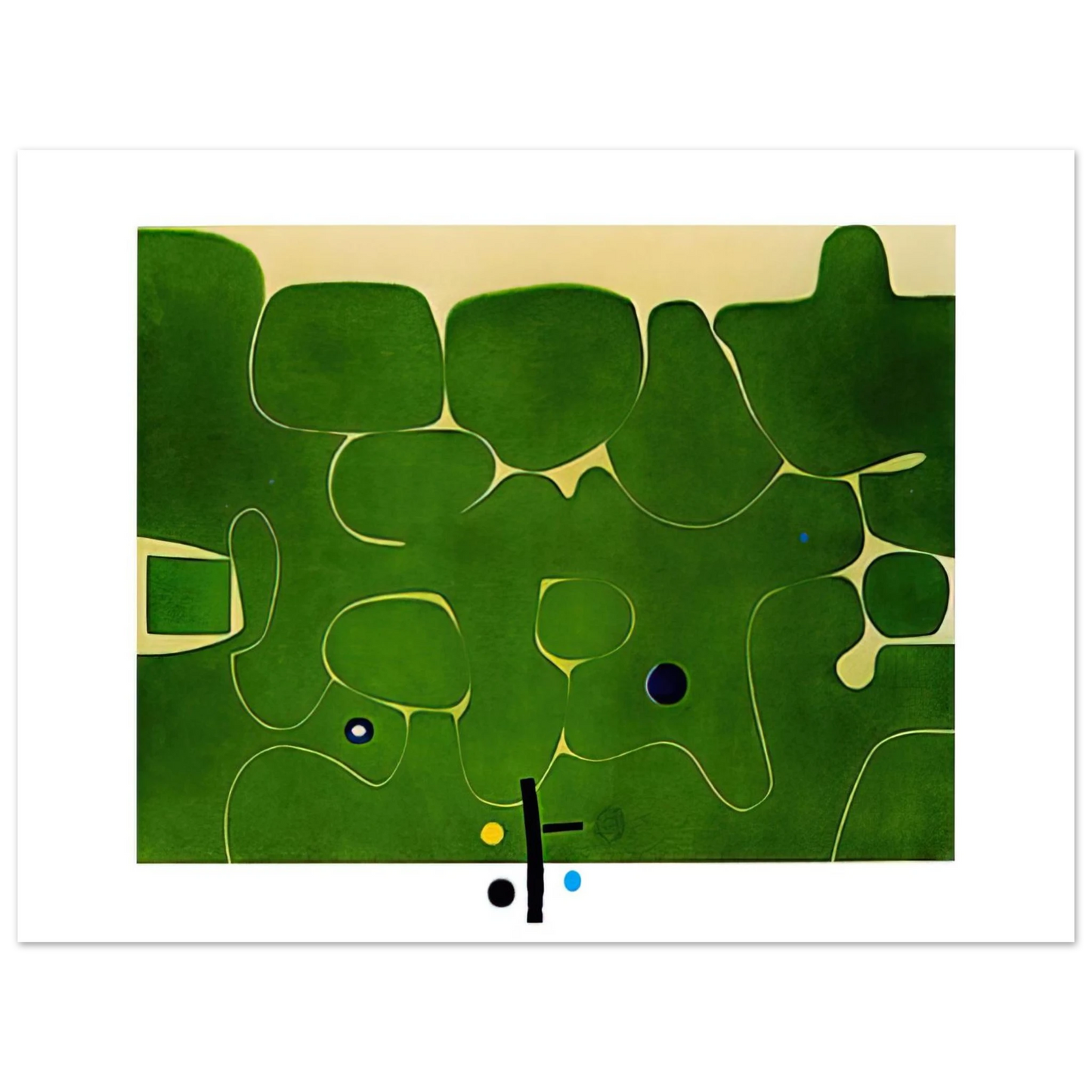 Victor Pasmore - IL LABIRINTO DELLA PSICHE 1986  75x100 cm / 30x40inches Fine Art Poster