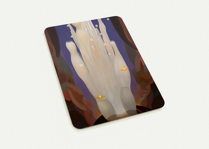 Fire Sounds - 1930 By Agnes Lawrence Pelton Pack of 10 Post Cards | Agnes Lawrence Pelton Post Cards | A6 (10.5 x 14.8 cm) - 4.1 x 5.8 inches