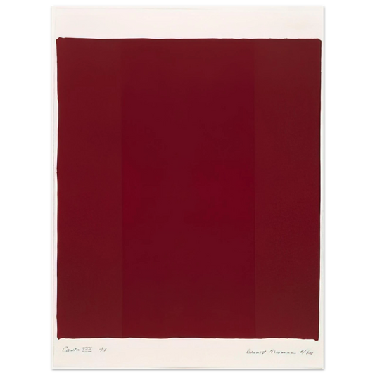 Barnett Newman - Canto XVII  75x100 cm / 30x40inches Fine Art Poster