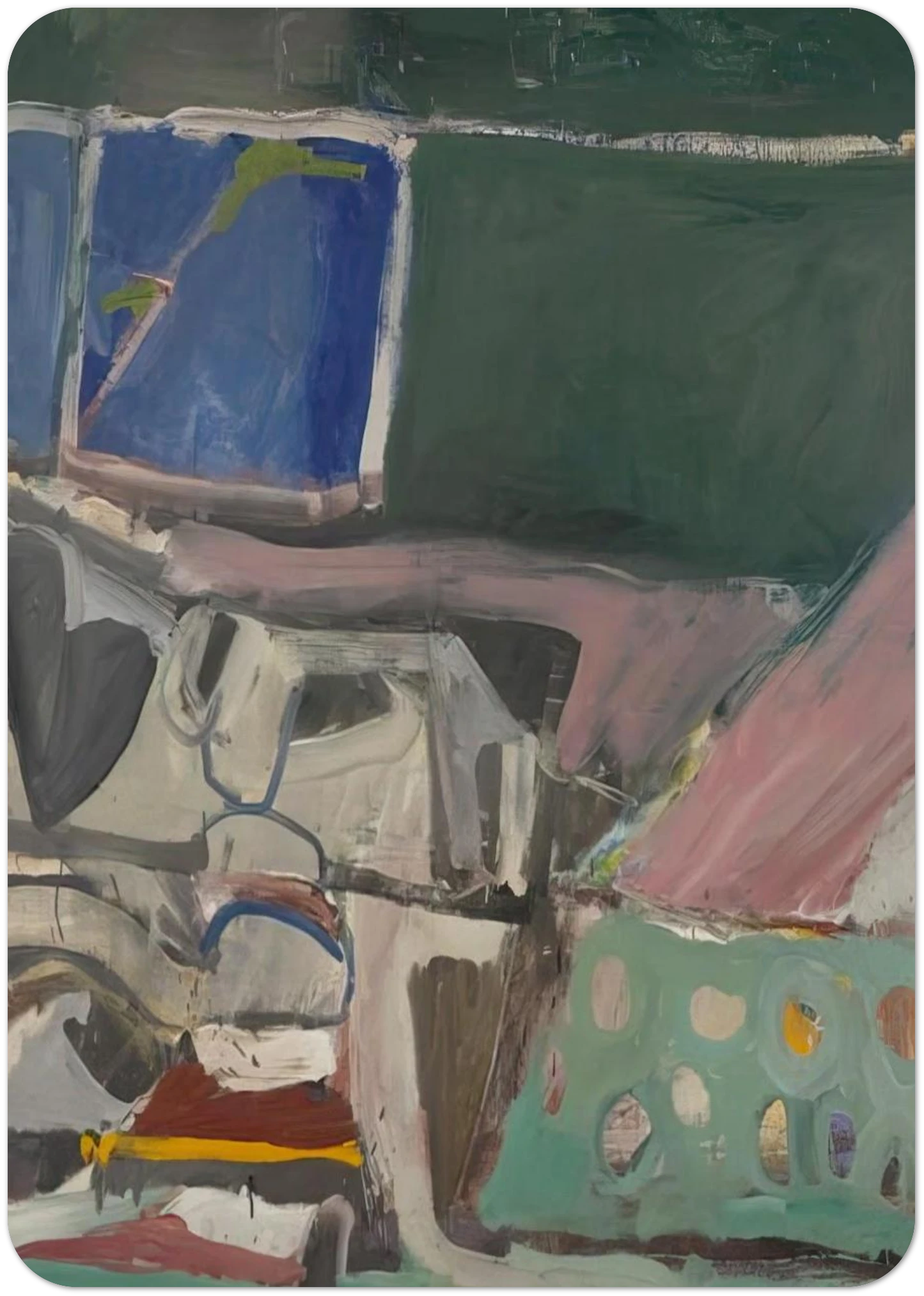 Berkeley #58 By Richard Diebenkorn Pack of 10 Post Cards | Richard Diebenkorn Post Cards | A6 (10.5 x 14.8 cm) - 4.1 x 5.8 inches