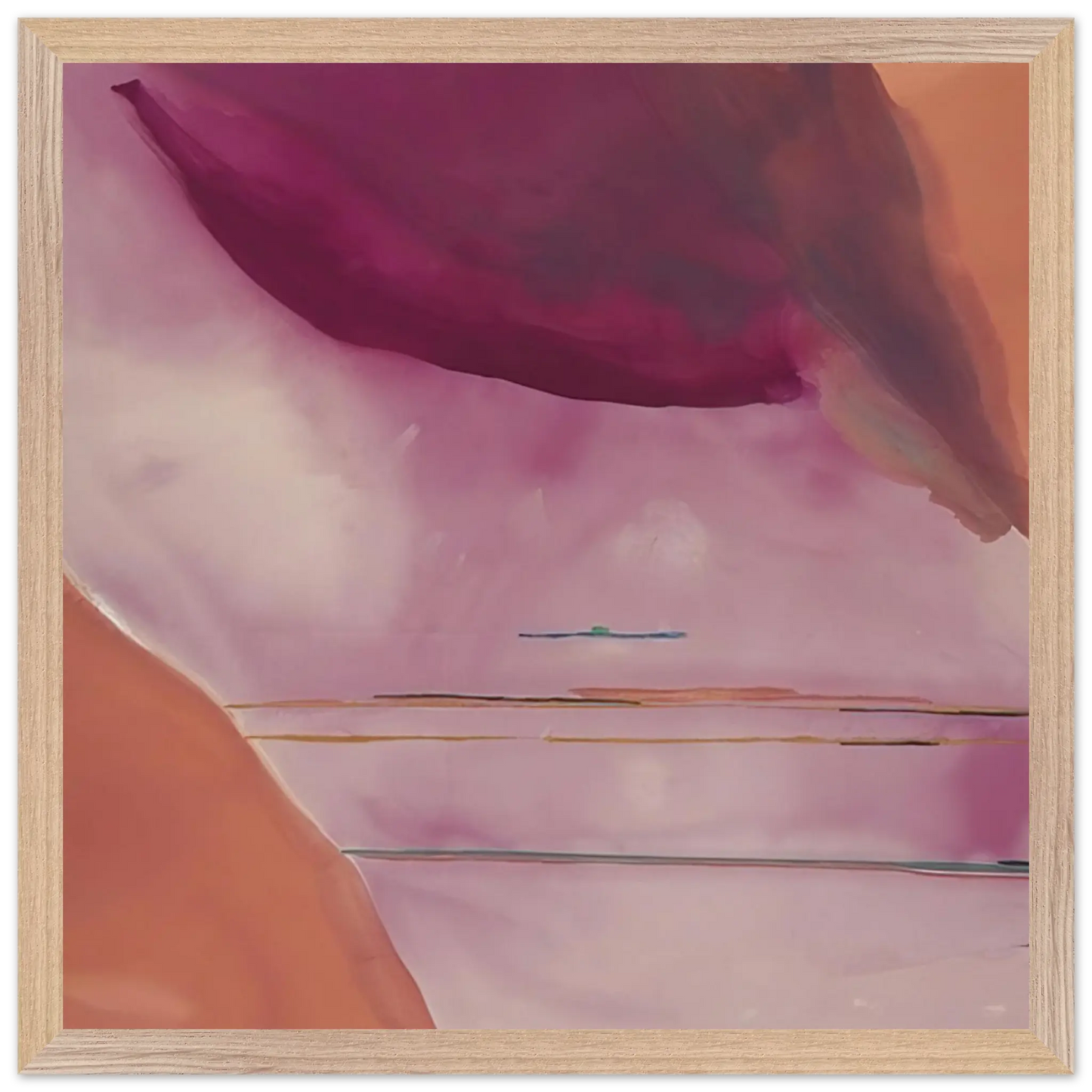 Helen Frankenthaler - Pendulum - 1972 Wall art - 30x45 cm / 12x18 Inches - Premium Wooden Framed Poster With Fine Art Paper - Wood frame