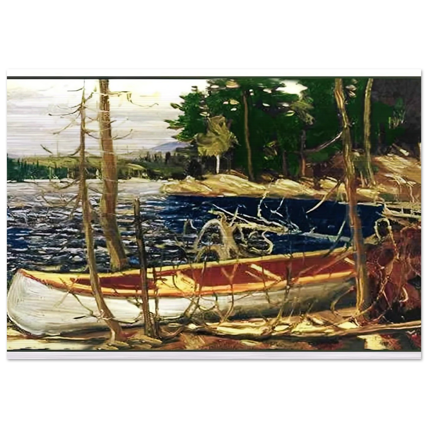 THE CANOE 1912 - Tom Thomson Brushed Aluminum Print - 70x100 cm / 28x40 inches | Tom Thomson Aluminum Print | Tom Thomson Prints