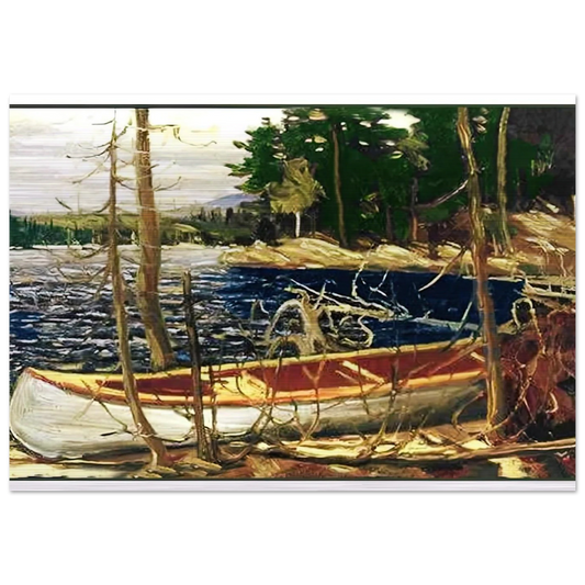 THE CANOE 1912 - Tom Thomson Brushed Aluminum Print - 70x100 cm / 28x40 inches | Tom Thomson Aluminum Print | Tom Thomson Prints