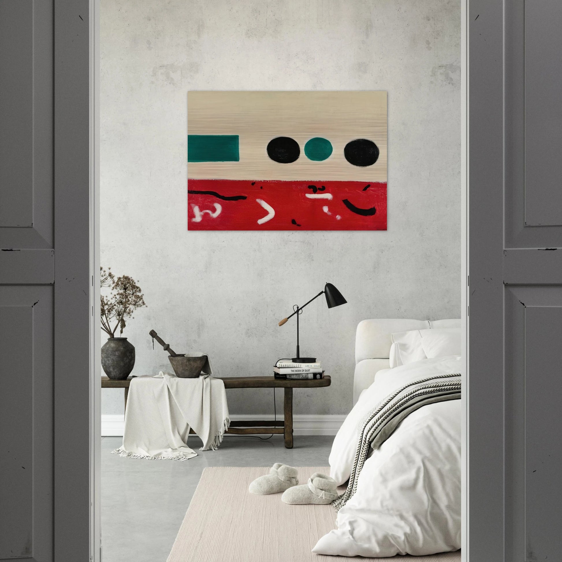 Movement East to West - 1956 - Adolph Gottlieb Brushed Aluminum Print - 70x100 cm / 28x40 inches | Adolph Gottlieb Aluminum Print | Adolph Gottlieb Prints