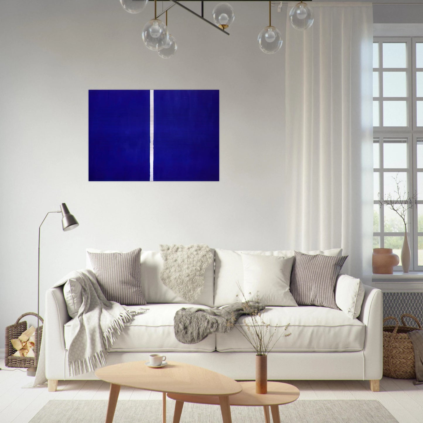 Onement VI - Barnett Newman Brushed Aluminum Print - 70x100 cm / 28x40 inches | Barnett Newman Aluminum Print | Barnett Newman Prints