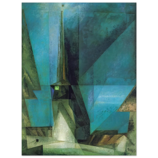 Lyonel Feininger - GELMERODA XIII 1936  75x100 cm / 30x40inches Fine Art Poster