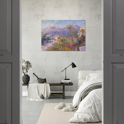 Strada Romada in Bordighera - claude monet Acrylic Print - 70x100 cm / 28x40″ inches | claude monet Wall Art | claude monet Prints