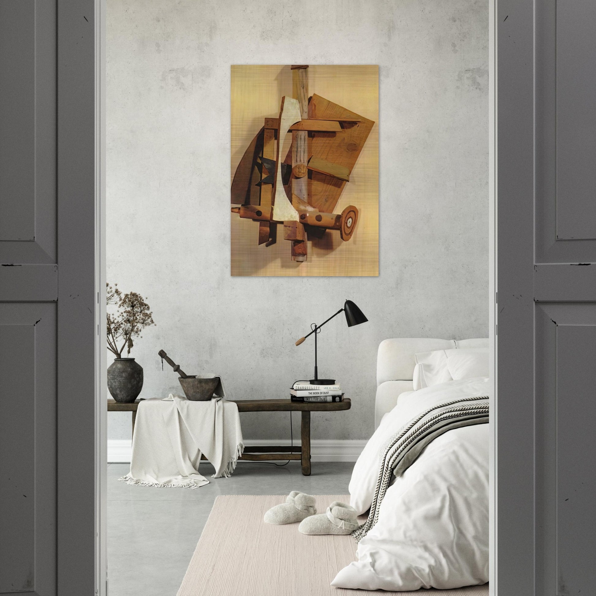 Mandolin - Pablo Picasso Brushed Aluminum Print - 70x100 cm / 28x40 inches | Pablo Picasso Aluminum Print | Pablo Picasso Prints