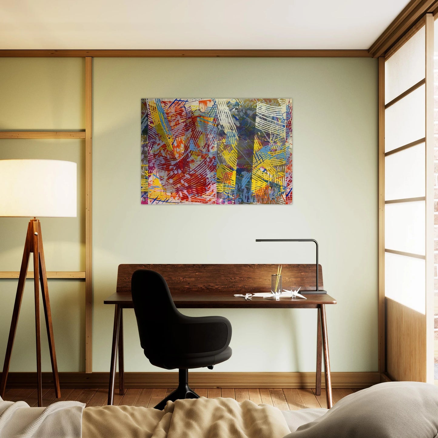 Pretty Boxes - Sam Gilliam Brushed Aluminum Print - 70x100 cm / 28x40 inches | Sam Gilliam Aluminum Print | Sam Gilliam Prints