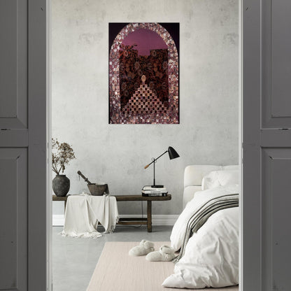 Shrine for the Egg - PD Pattern and Decoration - Miriam Schapiro Brushed Aluminum Print - 70x100 cm / 28x40 inches | Miriam Schapiro Aluminum Print | Miriam Schapiro Prints