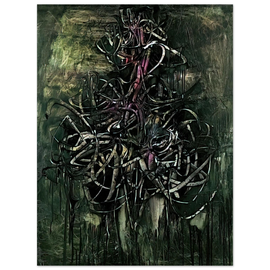 Simon Hantai - Peinture - 1957  75x100 cm / 30x40inches Fine Art Poster