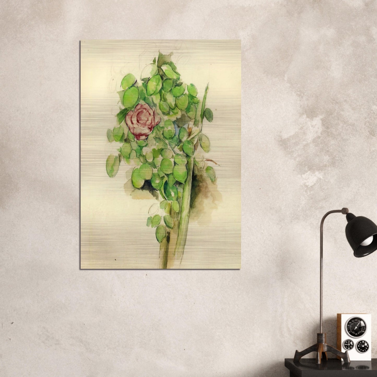 Rose Bush - Paul Cézanne Brushed Aluminum Print - 70x100 cm / 28x40 inches | Paul Cézanne Aluminum Print | Paul Cézanne Prints