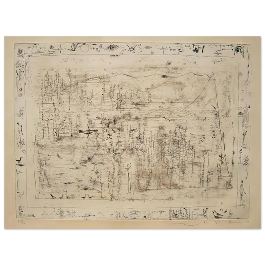 Zao Wou-Ki - FLORA AND FAUNA 1951  75x100 cm / 30x40inches Fine Art Poster