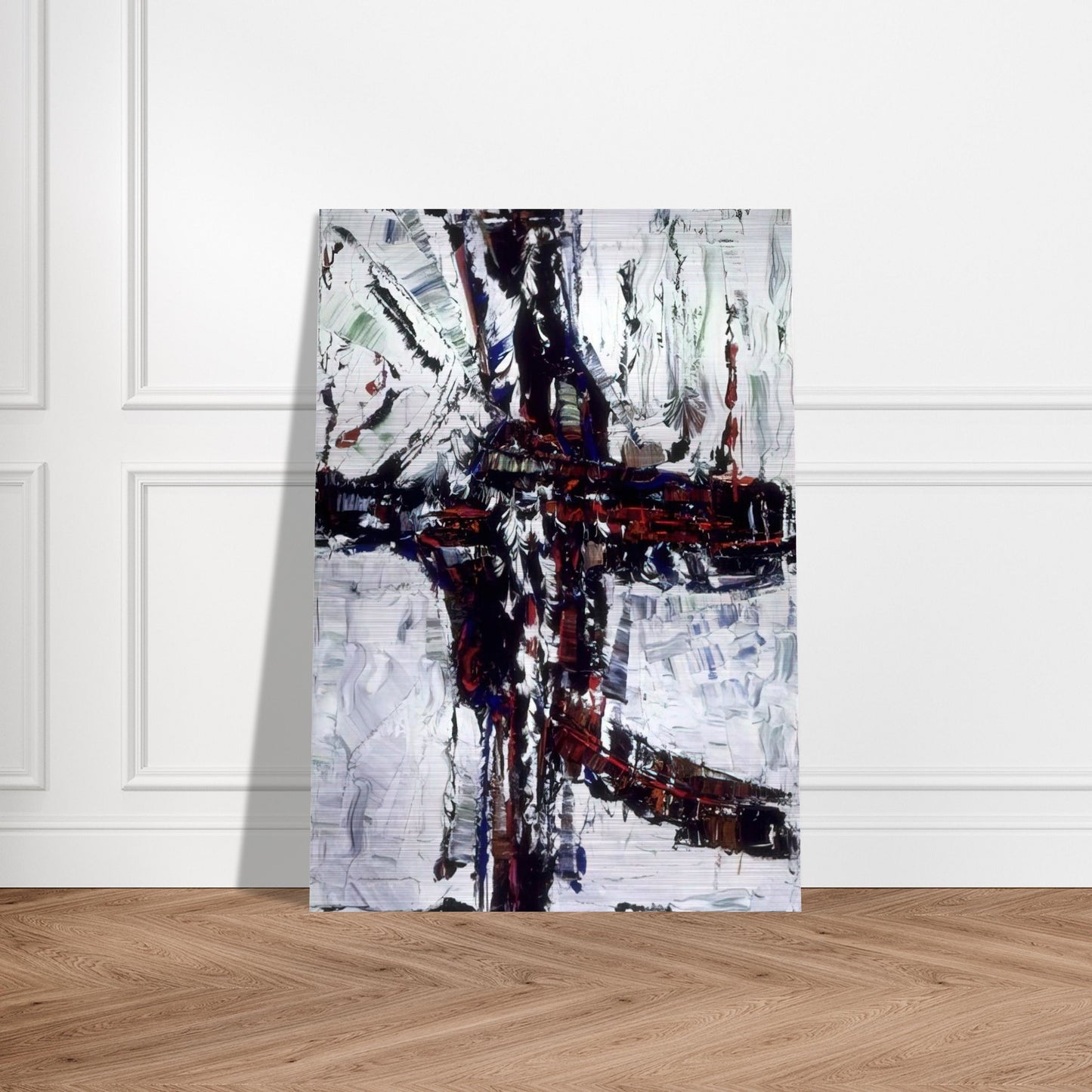 Chemin d hiver - Jean-Paul Riopelle Brushed Aluminum Print - 70x100 cm / 28x40 inches | Jean-Paul Riopelle Aluminum Print | Jean-Paul Riopelle Prints