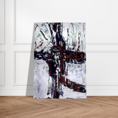 Chemin d hiver - Jean-Paul Riopelle Brushed Aluminum Print - 70x100 cm / 28x40 inches | Jean-Paul Riopelle Aluminum Print | Jean-Paul Riopelle Prints