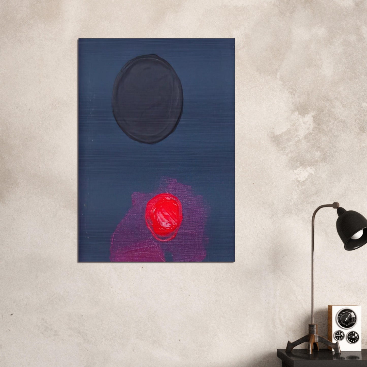 BAS 1974 - Luis Feito Brushed Aluminum Print - 70x100 cm / 28x40 inches | Luis Feito Aluminum Print | Luis Feito Prints