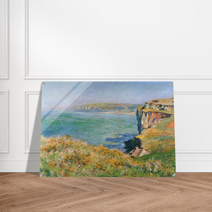 Cliff at Grainval - claude monet Acrylic Print - 70x100 cm / 28x40″ inches