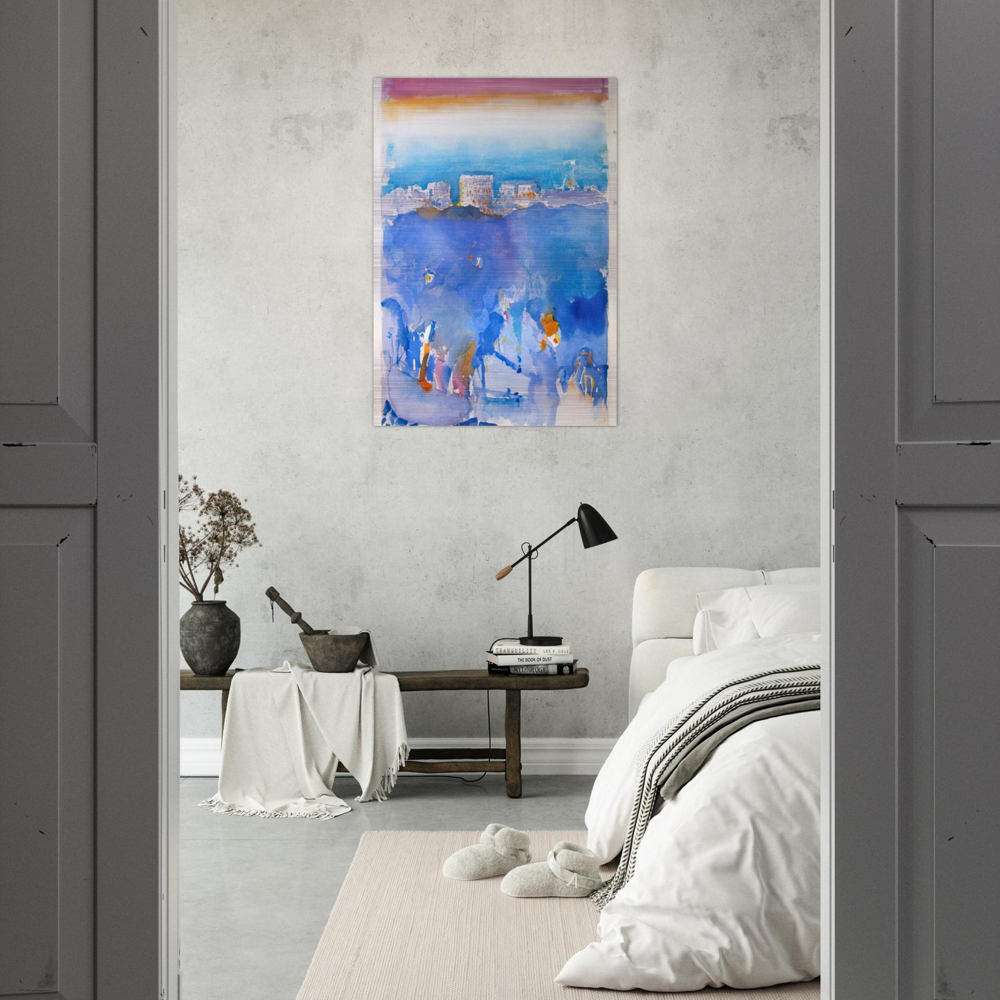 New York Fantasy - 1912 - John Marin Brushed Aluminum Print - 70x100 cm / 28x40 inches | John Marin Aluminum Print | John Marin Prints