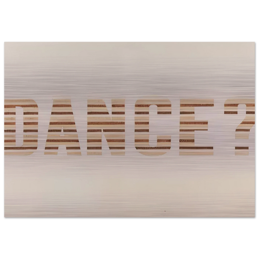 DANCE 1973 0 - Edward Ruscha Brushed Aluminum Print - 70x100 cm / 28x40 inches | Edward Ruscha Aluminum Print | Edward Ruscha Prints
