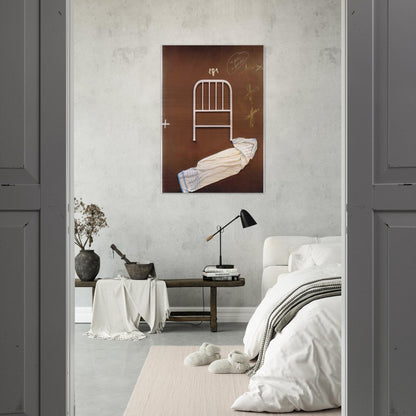 NO DOORS OR WINDOWS 1993 - Antoni Tapies Brushed Aluminum Print - 70x100 cm / 28x40 inches | Antoni Tapies Aluminum Print | Antoni Tapies Prints