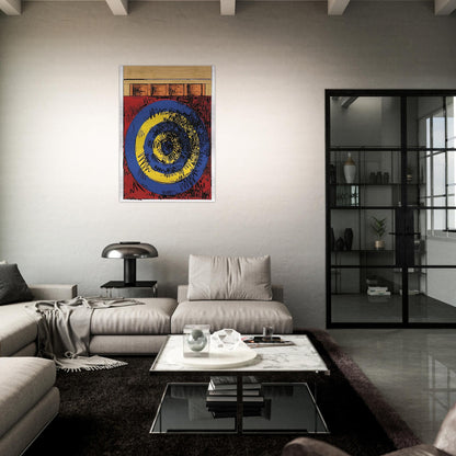 TARGET WITH FOUR FACES ULAE 55 1968 - Jasper Johns Brushed Aluminum Print - 70x100 cm / 28x40 inches | Jasper Johns Aluminum Print | Jasper Johns Prints