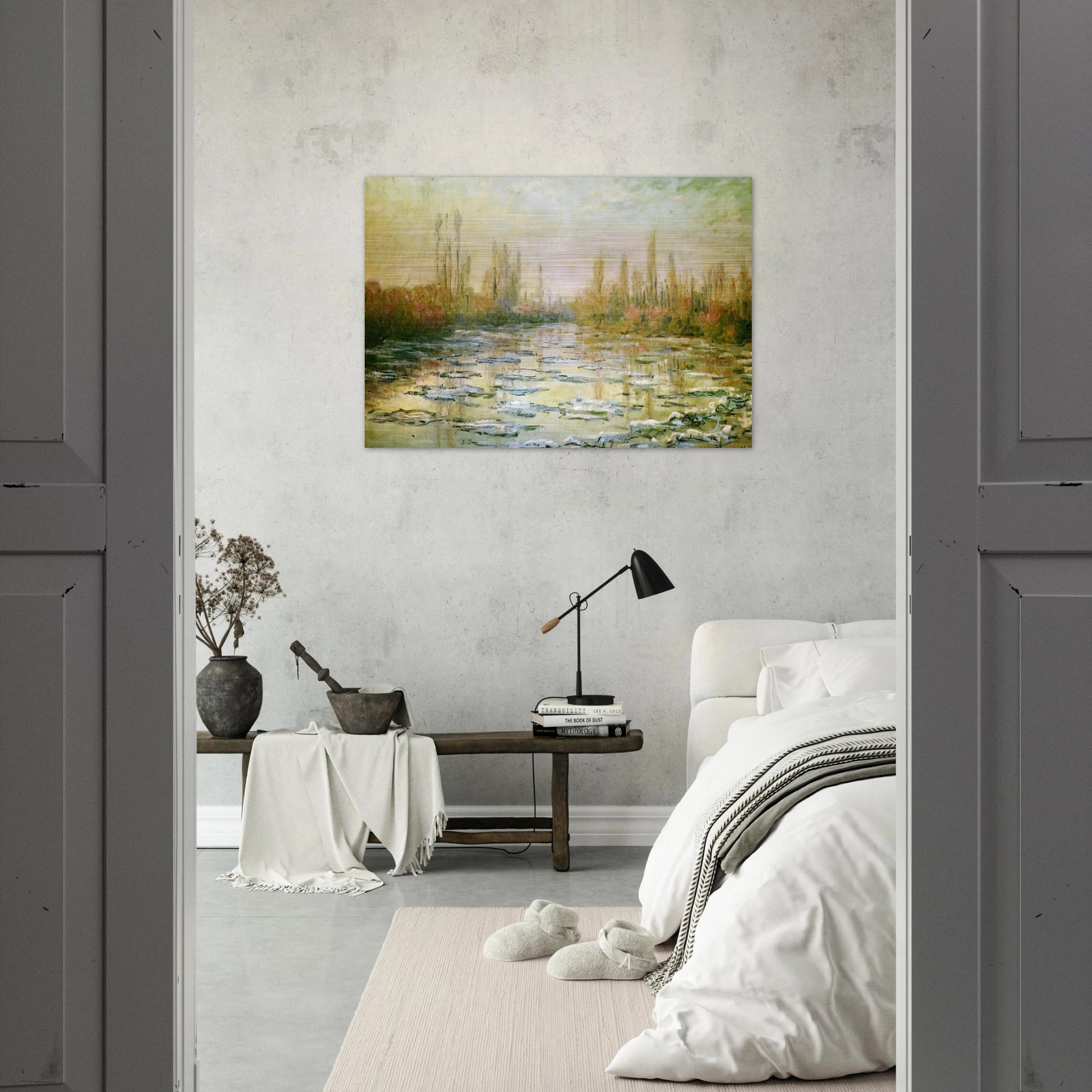 The Ice Floes - claude monet Brushed Aluminum Print - 70x100 cm / 28x40 inches | claude monet Aluminum Print | claude monet Prints